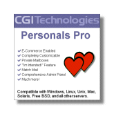 CGI <b>Technologies</b> Personals Pro with FREE Installation