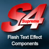 <b>Supreme</b> <b>4</b> components - Macromedia Flash text effects